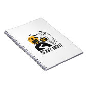 Carnet Conception de maison hantée Halloween de nuit effr (Côté Droit)