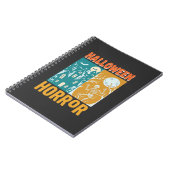 Carnet Conception de maison hantée Halloween Lune squelet (Côté gauche)