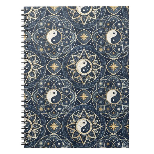 Carnet Conception de Mandala d'Harmonie Céleste Yin Yang (Devant)