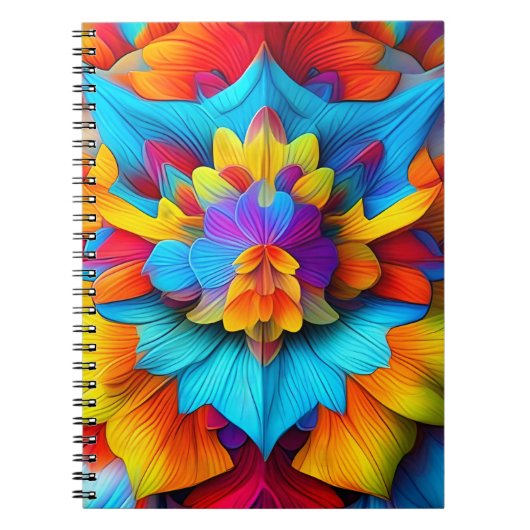 Carnet Conception de Mandala Florale colorée (Devant)