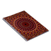 Carnet Conception de mandala marron floral (Côté Droit)