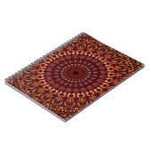 Carnet Conception de mandala marron floral (Côté gauche)