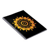 Carnet Conception de mandala unique doré (Côté Droit)