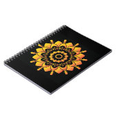 Carnet Conception de mandala unique doré (Côté gauche)