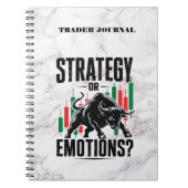Carnet Conception de marbre de mentalité de trading Strat (Devant)