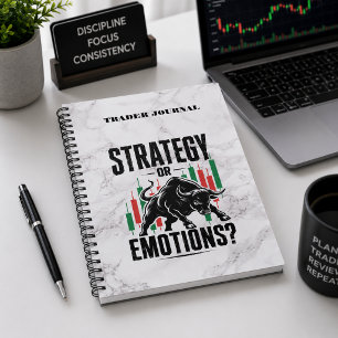 Carnet Conception de marbre de mentalité de trading Strat