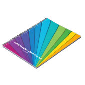 Carnet Conception de mode arc-en-ciel moderne | Multicolo (Côté gauche)