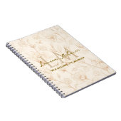 Carnet Conception de monogramme de fleurs sauvages neutre (Côté Droit)