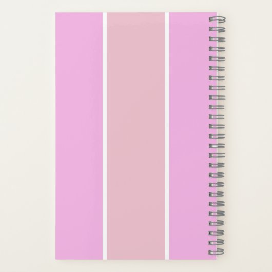 Carnet Conception de motif à rayures verticales de couleu (Verso)