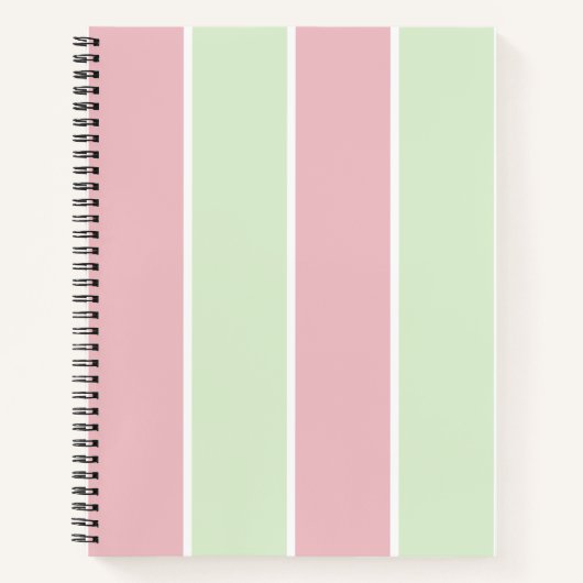 Carnet Conception de motif à rayures verticales de couleu (Devant)