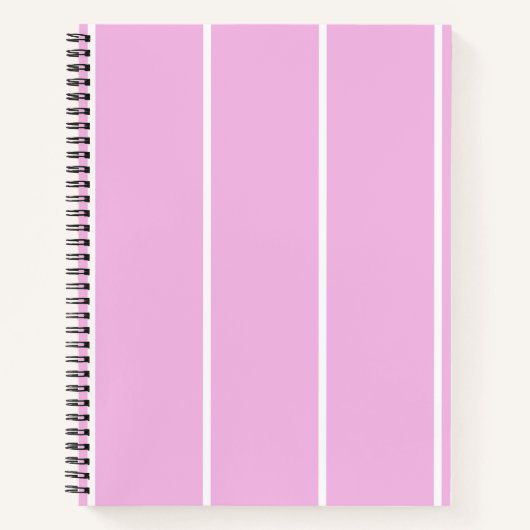Carnet Conception de motif à rayures verticales de couleu (Devant)