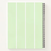 Carnet Conception de motif à rayures verticales de couleu (Dos)