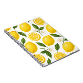Carnet Conception de motif citron | Impression d'été frai (Côté Droit)