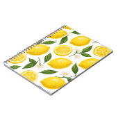 Carnet Conception de motif citron | Impression d'été frai (Côté gauche)