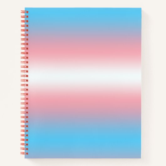 Carnet Conception de motif de drapeau de fierté transgenr (Devant)