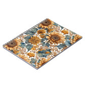 Carnet Conception de motif de tournesols dansants (Côté gauche)