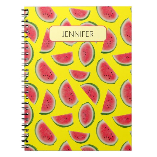 Carnet Conception de motif de tranche de pastèque réalist (Devant)
