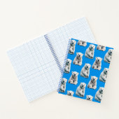 Carnet Conception de motif d'ours polaire bleu  (Intérieur)