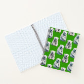 Carnet Conception de motif d'ours polaire vert (Intérieur)