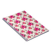 Carnet Conception de motif floral Fleurs roses (Côté Droit)