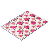 Carnet Conception de motif floral Fleurs roses (Côté gauche)