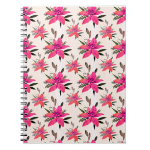 Carnet Conception de motif floral Fleurs roses