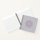 Carnet Conception de motif mandala lavande et vert (Intérieur)