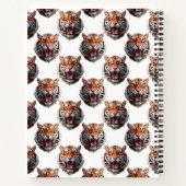Carnet Conception de motif tête de tigre - Blanc (Dos)