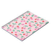 Carnet Conception de motif transparent de cerise mignonne (Côté gauche)
