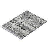 Carnet Conception de motifs aztèques gris blanc (Côté gauche)