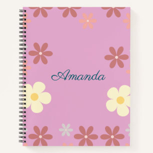 Carnet Conception de motifs floraux personnalisables