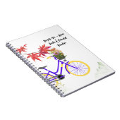 Carnet Conception de motivation de bicyclette florale (Côté Droit)
