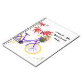 Carnet Conception de motivation de bicyclette florale (Côté gauche)