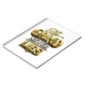 Carnet Conception de motivation en or The Grind Never Lie (Côté gauche)