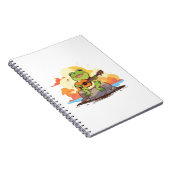 Carnet Conception de musique Kawaii coucher de soleil gre (Côté Droit)