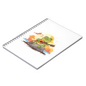 Carnet Conception de musique Kawaii coucher de soleil gre (Côté gauche)