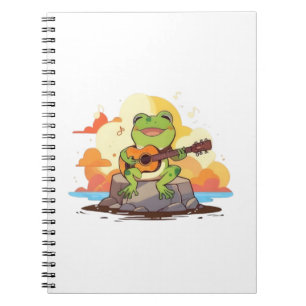 Carnet Conception de musique Kawaii coucher de soleil gre