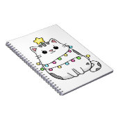 Carnet Conception de Noël de chat mignon  (Côté Droit)