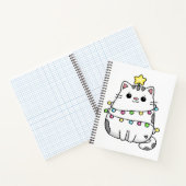 Carnet Conception de Noël de chat mignon (Intérieur)