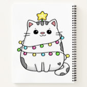 Carnet Conception de Noël de chat mignon (Dos)