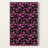 Carnet Conception de nom de famille botanique rose person (Verso)