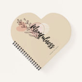 Carnet Conception de nom de script floral Boho Momfulness (Devant)