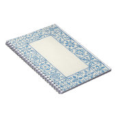 Carnet conception de papeterie bleue de carreau d'Azulejo (Côté Droit)