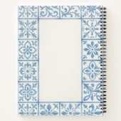 Carnet conception de papeterie bleue de carreau d'Azulejo (Dos)