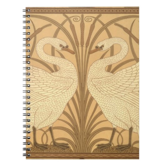 Carnet Conception de papier peint de cygne (Devant)