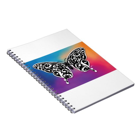 Carnet Conception de papillon avec des couleurs de couche (Côté Droit)