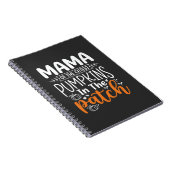 Carnet Conception de patch de citrouilles maman Halloween (Côté Droit)