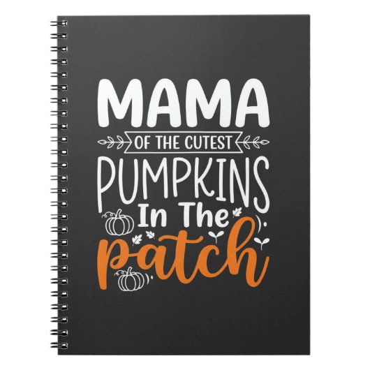 Carnet Conception de patch de citrouilles maman Halloween (Devant)