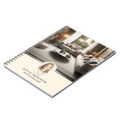 Carnet Conception de photo de monogramme personnalisé pro (Côté gauche)