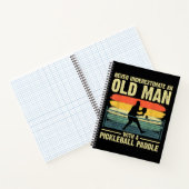 Carnet Conception de pickleball cool pour hommes Grand-pè (Intérieur)